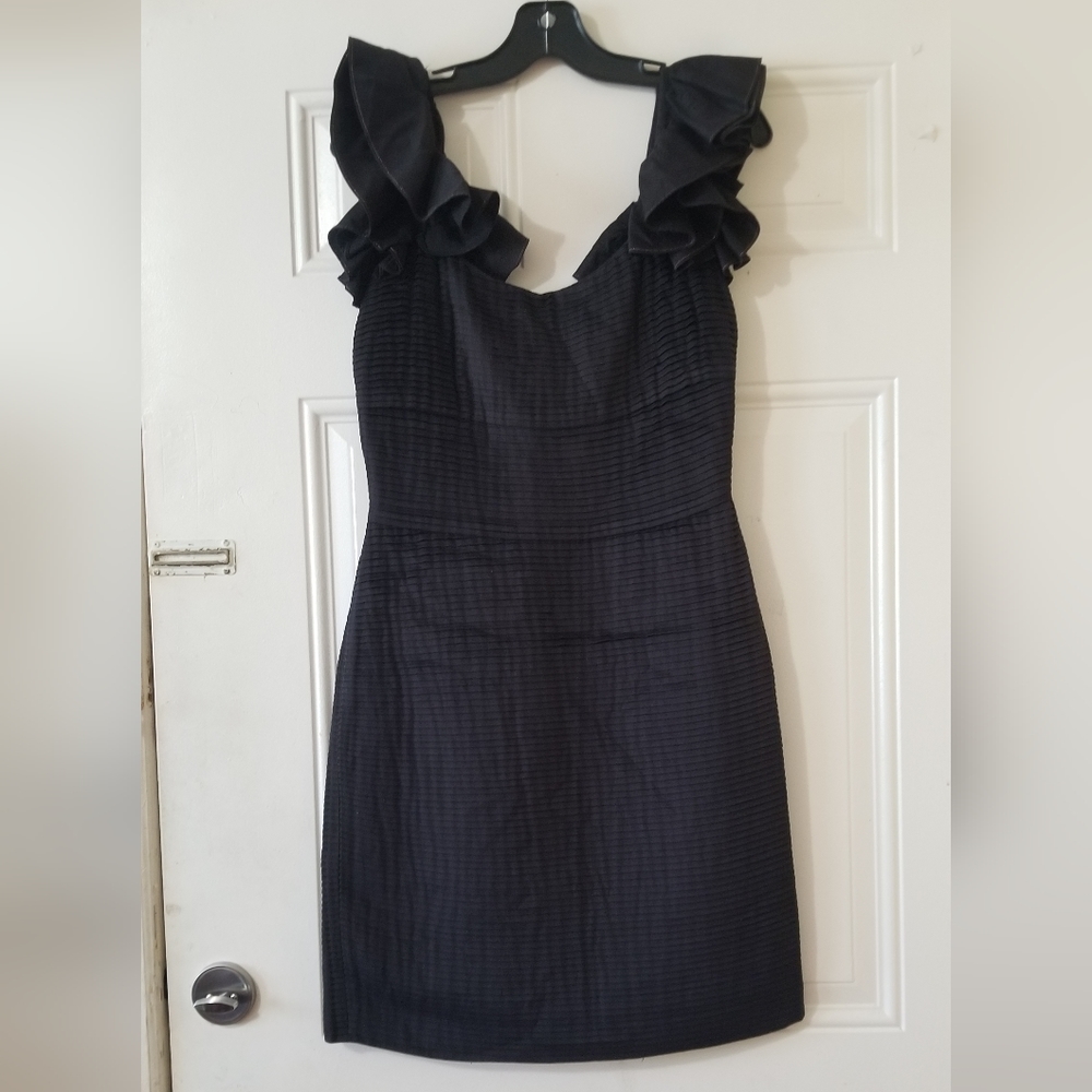 Anthropologie leifsdottir Should Ruffle Pleated Cocktail Dress